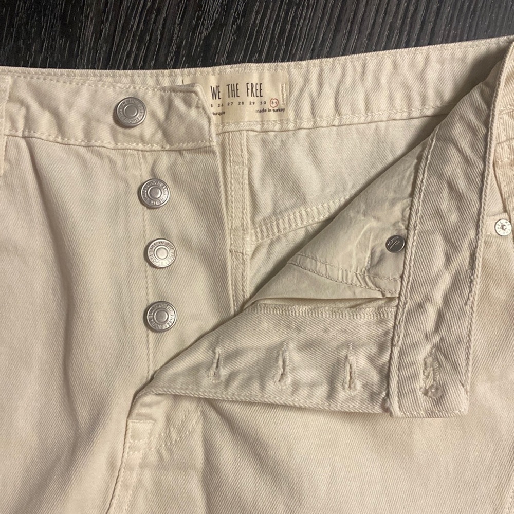 🍍WE THE FREE BUTTON FLY JEAN SKIRT🍍SIZE 31🍍h-4